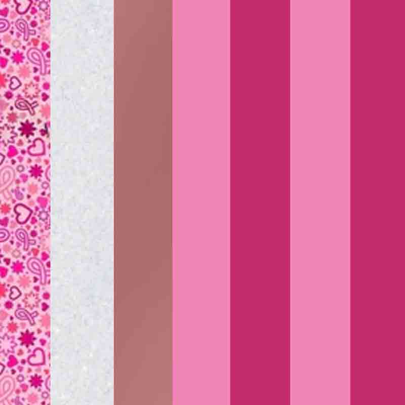 Klebeset zur Sensibilisierung für Brustkrebs