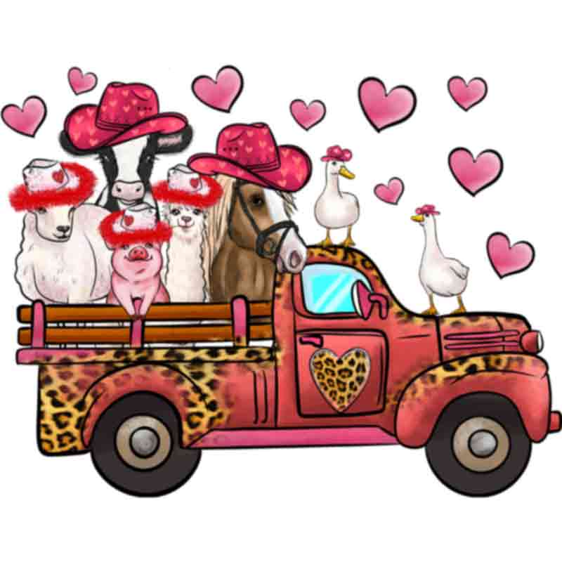 Farm Truck Love (DTF Transfer)