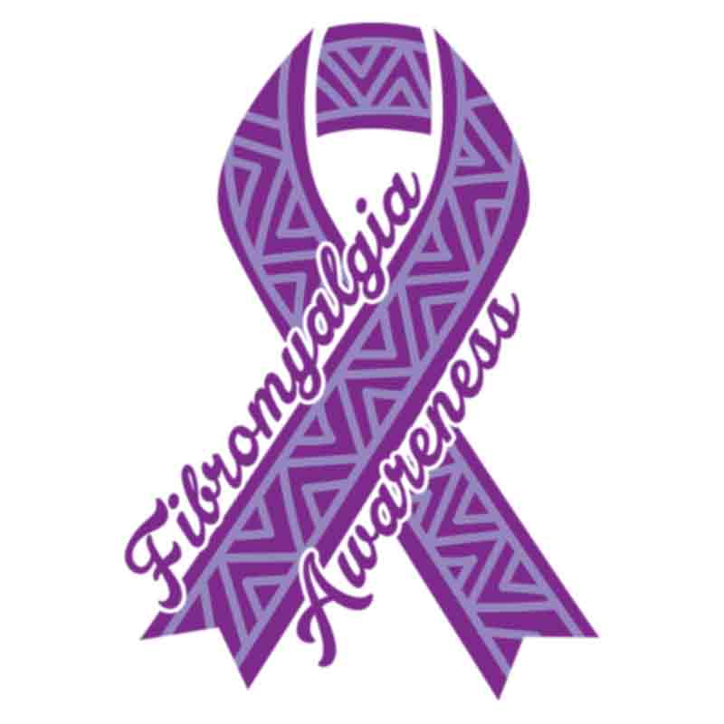 Fibromyalgia Awareness Ribbon Print (DTF Transfer)