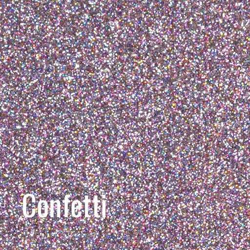 12" Confetti Siser Glitter Heat Transfer Vinyl (HTV)