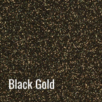 Black Gold Siser Glitter Heat Transfer Vinyl (HTV) (Bulk Rolls)
