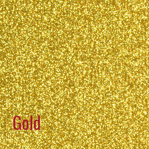 12" Gold Siser Glitter Heat Transfer Vinyl (HTV)