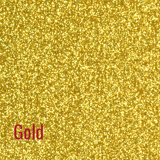 20" Gold Siser Glitter Heat Transfer Vinyl (HTV)