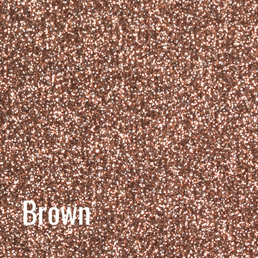 Brown Siser Glitter Heat Transfer Vinyl (HTV) (Bulk Rolls)