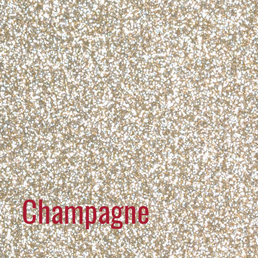 12" Champagne Siser Glitter Heat Transfer Vinyl (HTV)