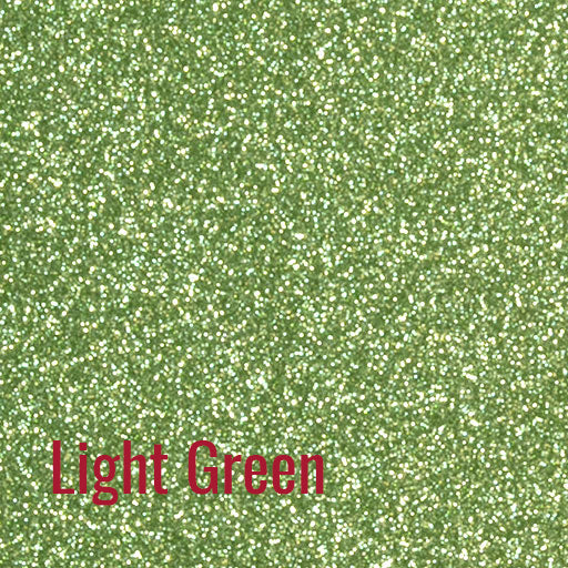 Light Green Siser Glitter Heat Transfer Vinyl (HTV) (Bulk Rolls)