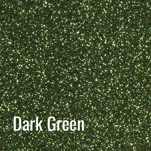 12" Dark Green Siser Glitter Heat Transfer Vinyl (HTV)