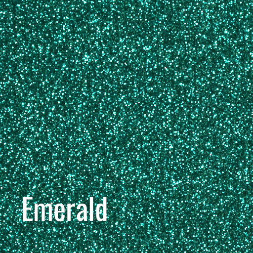 12" Emerald Siser Glitter Heat Transfer Vinyl (HTV)