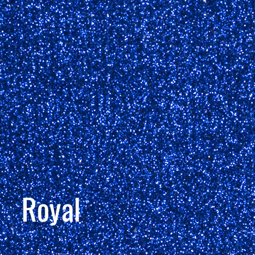 12" Royal Blue Siser Glitter Heat Transfer Vinyl (HTV)