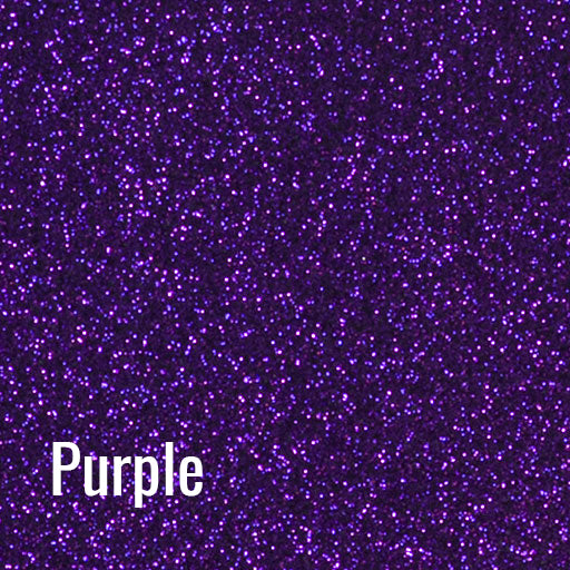 12" Purple Siser Glitter Heat Transfer Vinyl (HTV)