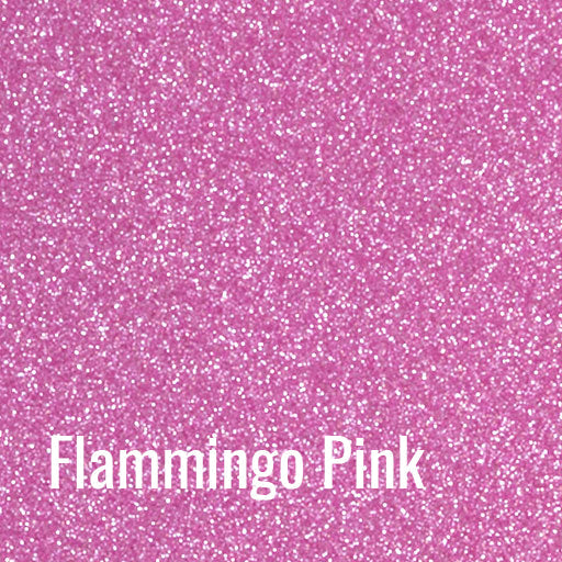 20" Flamingo Pink Siser Glitter Heat Transfer Vinyl (HTV)