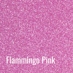 20" Flamingo Pink Siser Glitter Heat Transfer Vinyl (HTV)
