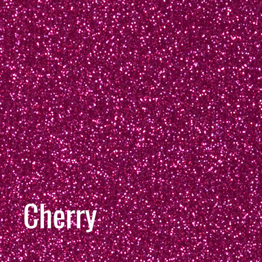 20" Cherry Siser Glitter Heat Transfer Vinyl (HTV)
