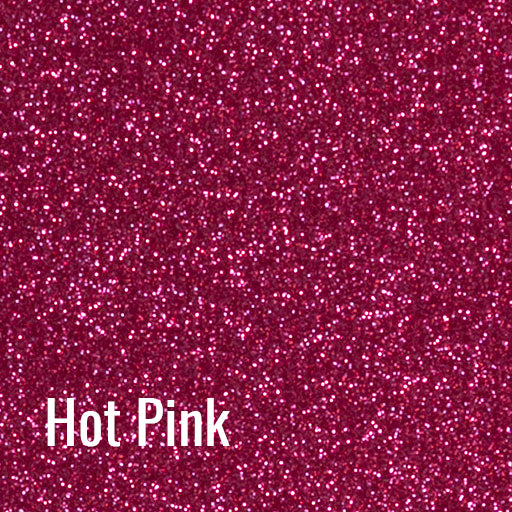 Hot Pink Siser Glitter Heat Transfer Vinyl (HTV) (Bulk Rolls)