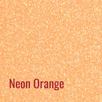 Neon Orange Siser Glitter Heat Transfer Vinyl (HTV) (Bulk Rolls)