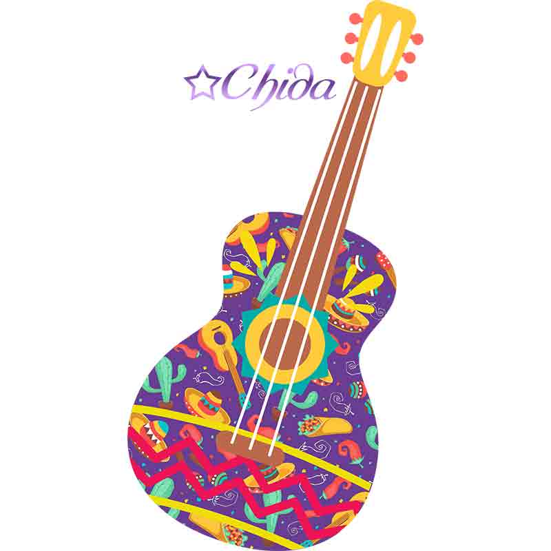 Guitarra Chida (DTF Transfer)