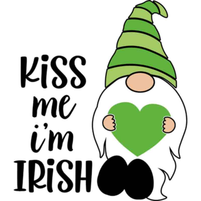 Gnome Kiss Me Irish (DTF Transfer)