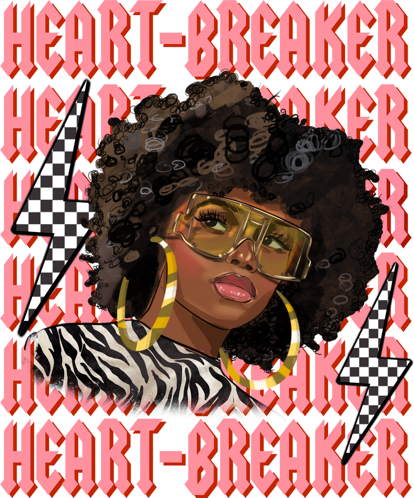 Heartbreaker Black Woman (DTF Transfer)