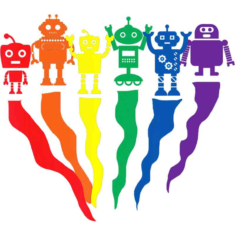 Pride Robots 390 (DTF Transfer)
