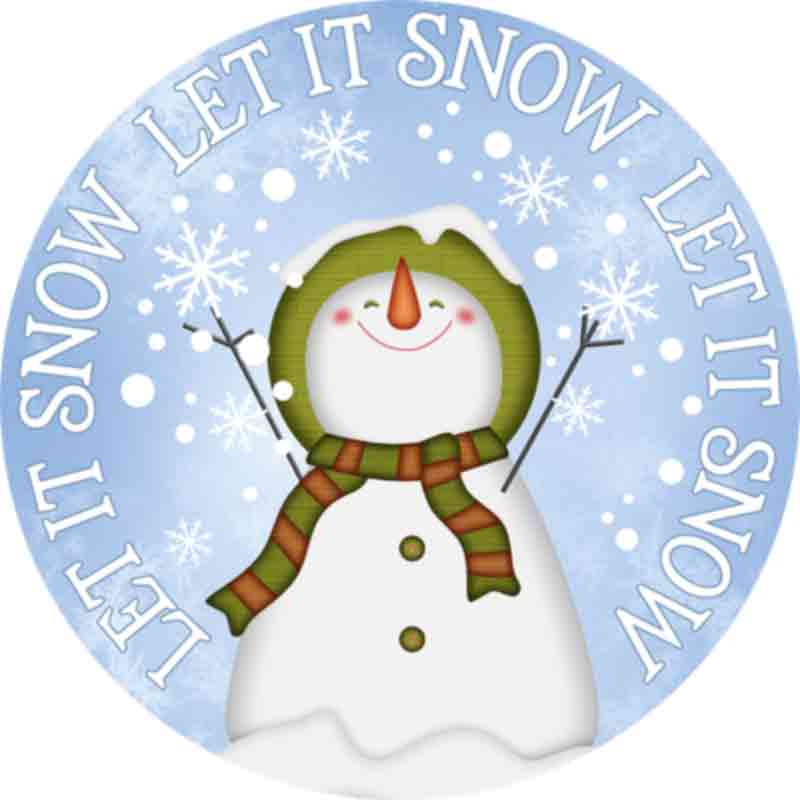 Let It Snow Snowman (DTF Transfer)