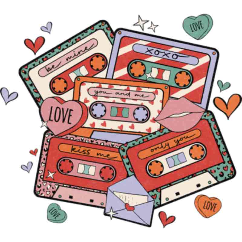 Love Music Cassette (DTF Transfer)