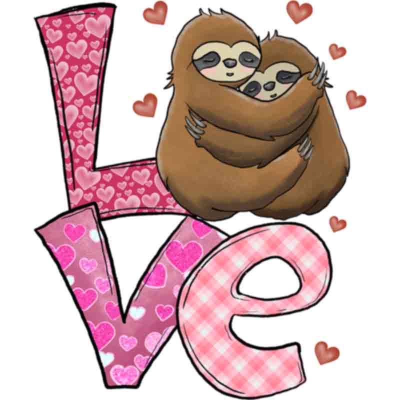 Love Sloth (DTF Transfer)
