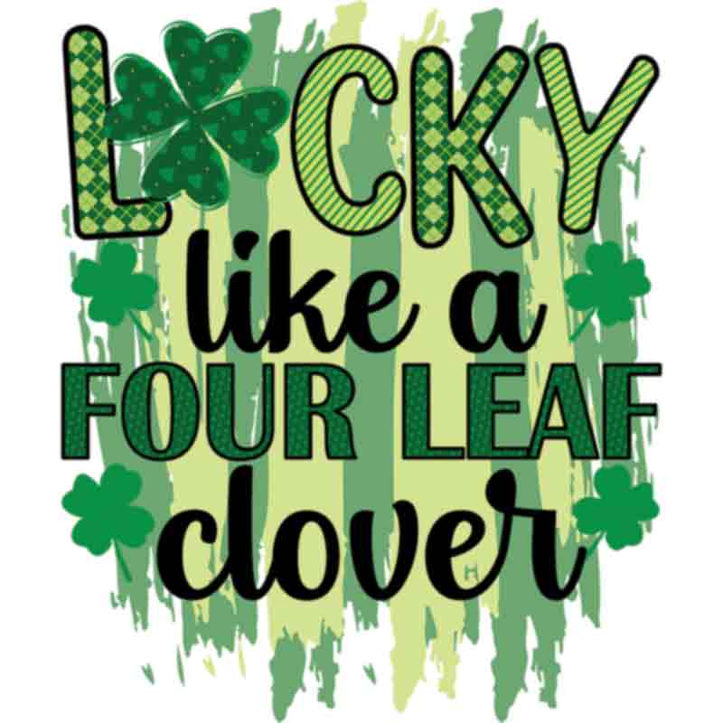 Lucky 4 Leaf Clover (DTF Transfer)