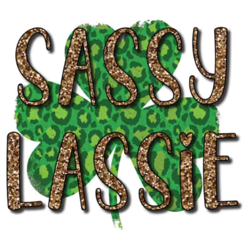 Lucky Sassy Lassie Glitter (DTF Transfer)