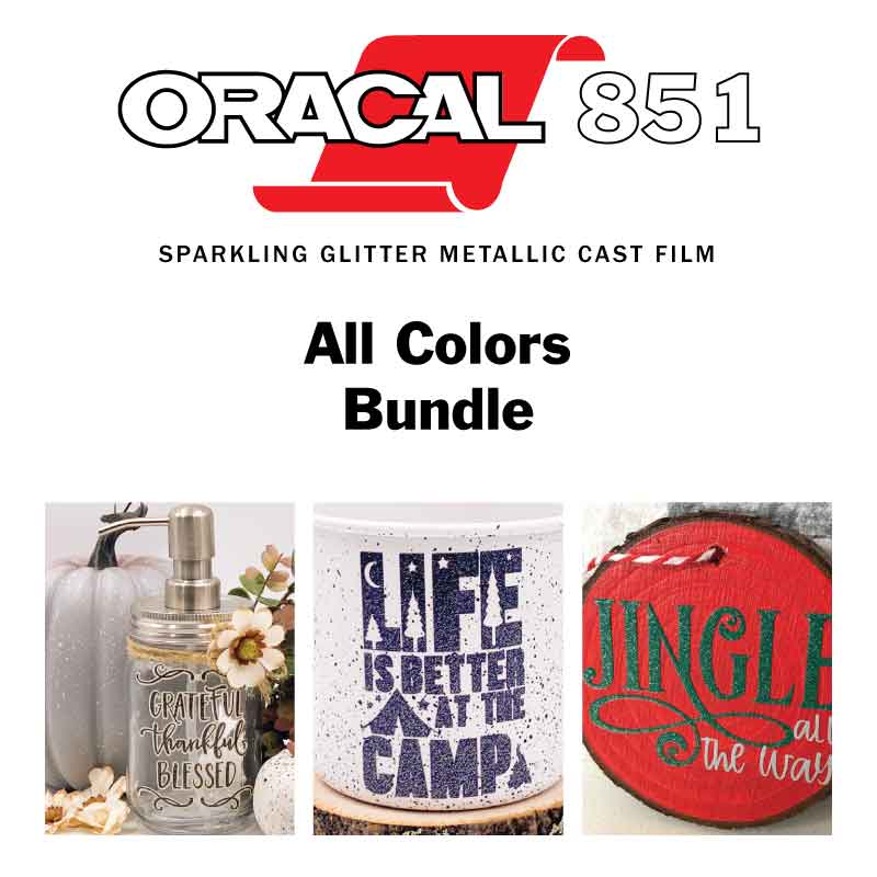All Colors Oracal 851 Sparkling Glitter Bundle