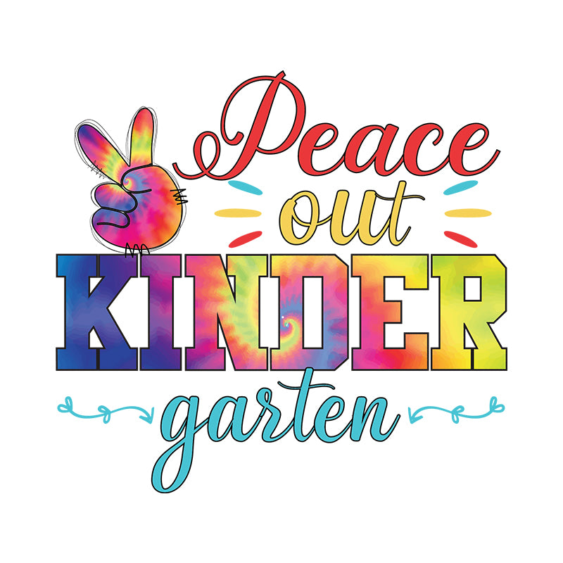 Peace out kinder garten (DTF Transfer)