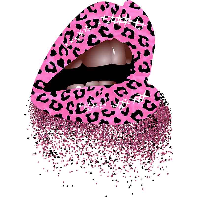 Pink Leopard Lips Hispanic Heritage (DTF Transfer)