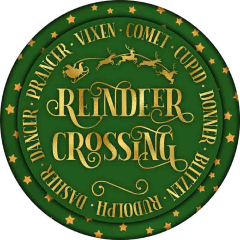 Reindeer Crossing (DTF Transfer)