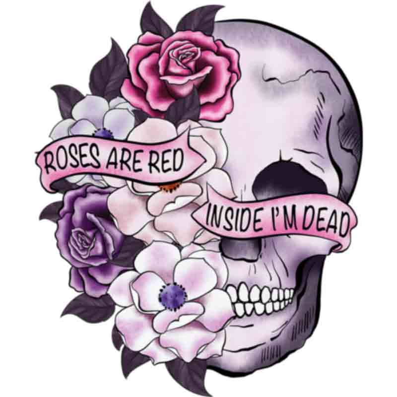 Skull Roses Dead (DTF Transfer)