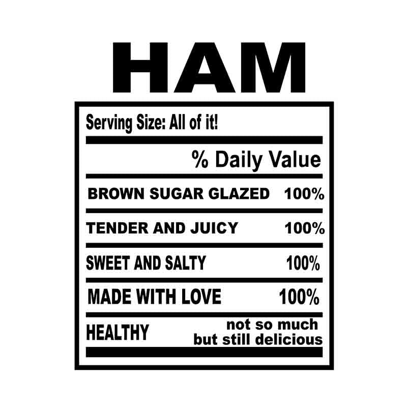 Soul Food Thanksgiving Ham  (DTF Transfer)
