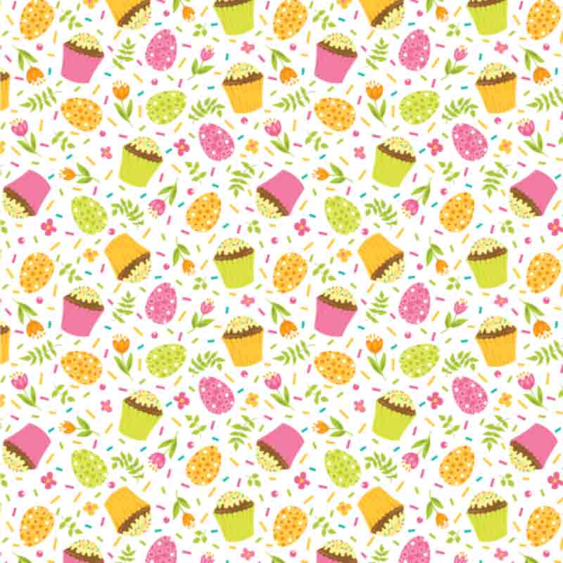 Patrón de primavera - Pascua floral n.° 12 (transferencia por sublimación)