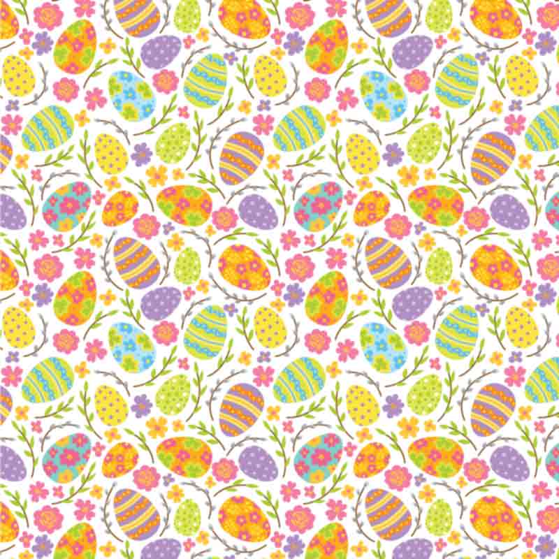 Patrón de primavera - Pascua floral n.° 7 (transferencia por sublimación)