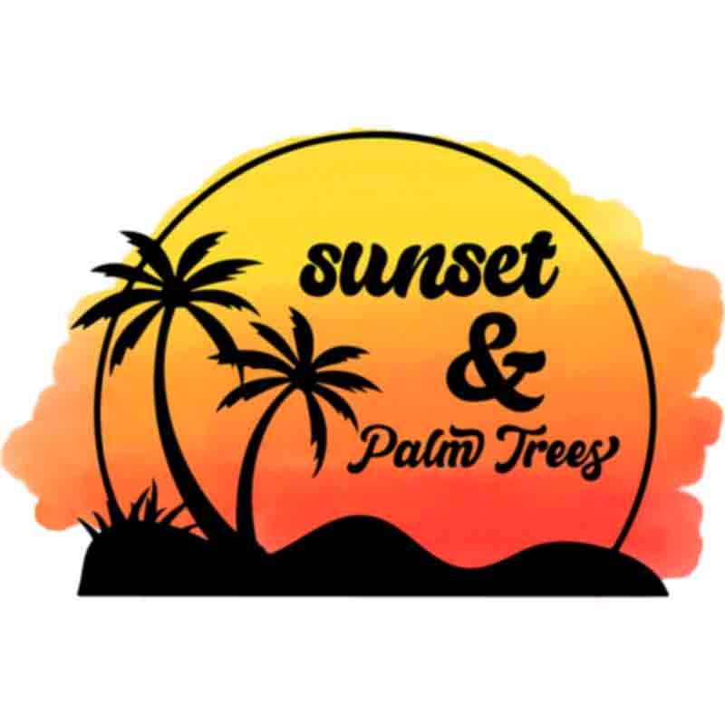Sunset And Palm Trees (DTF Transfer)