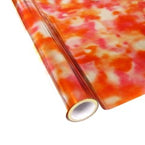 StarCraft Electra Foil - Tie Dye Pink & Orange - 12" x 25 feet