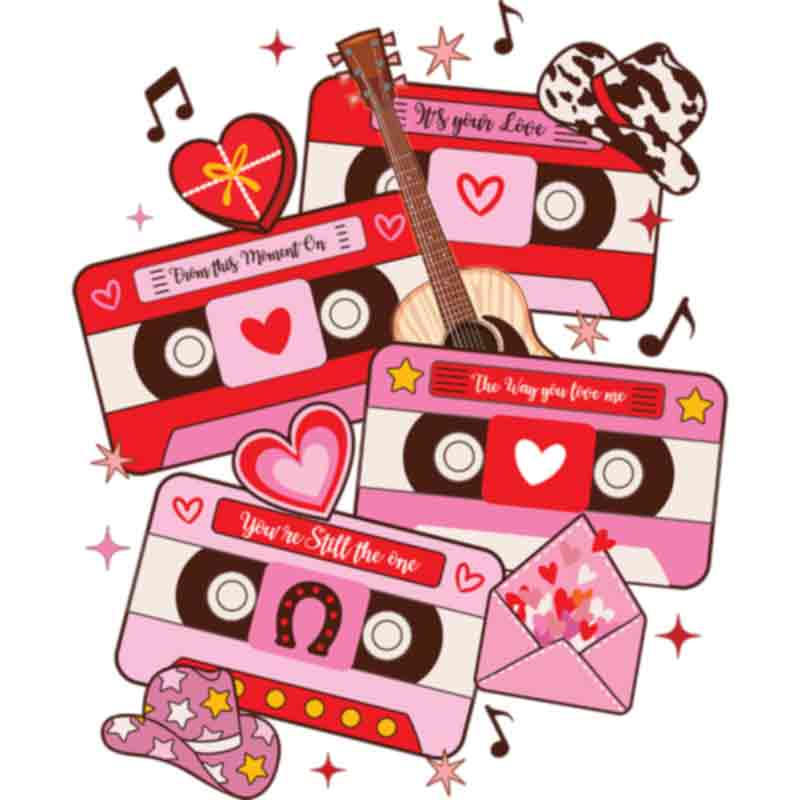 Valentine Cassette (DTF Transfer)