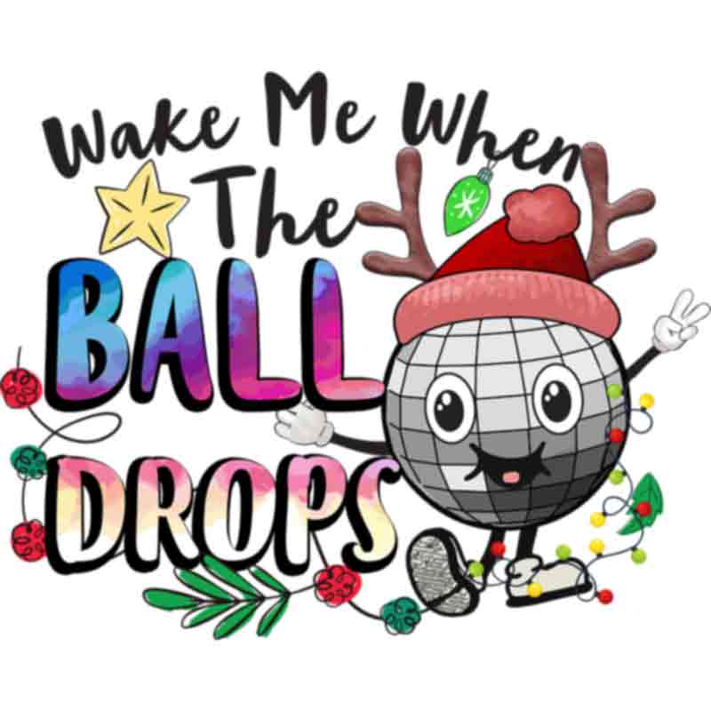 Wake Me When The Ball Drops (DTF Transfer)