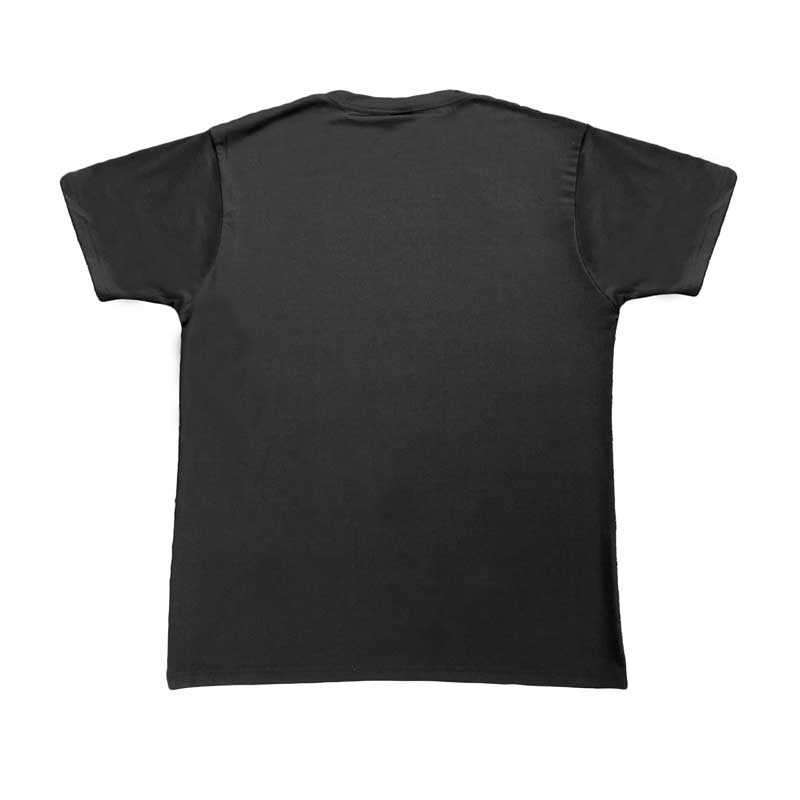 blank black t shirt back