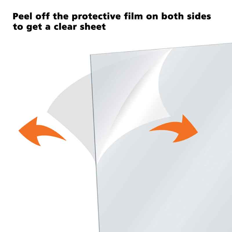 Clear Plexiglass Acrylic Sheet - 8" x 10"