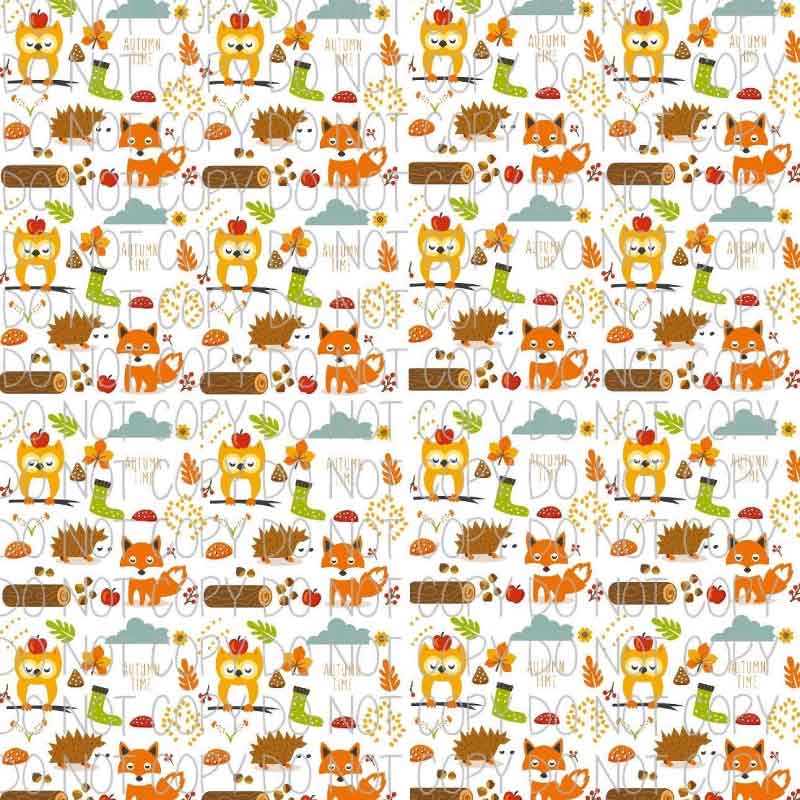 Autumn Time Patterned Adhesive Vinyl