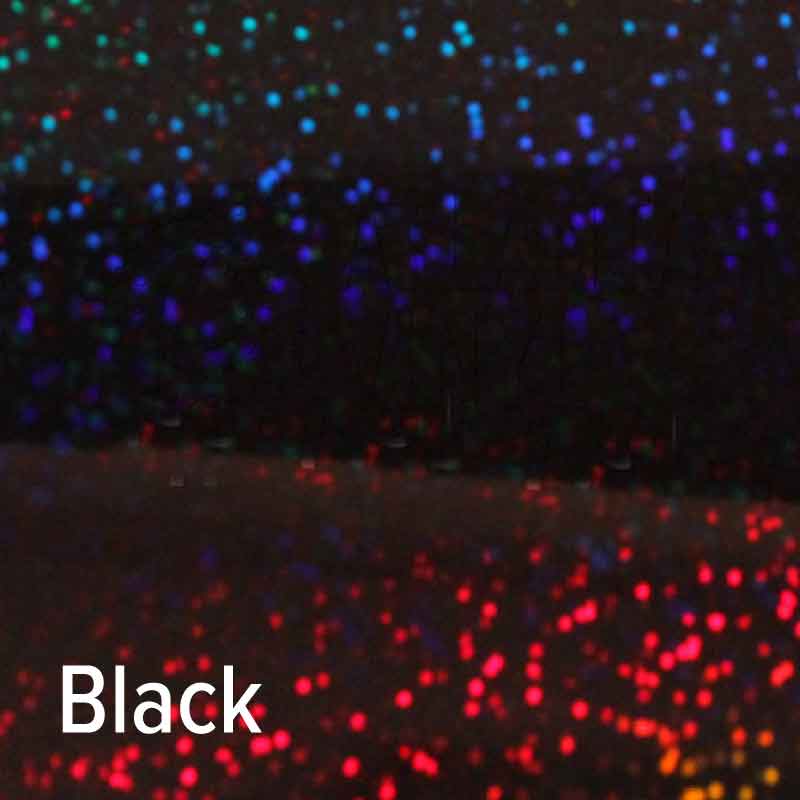Black Siser Holographic Heat Transfer Vinyl (HTV) (Bulk Rolls)
