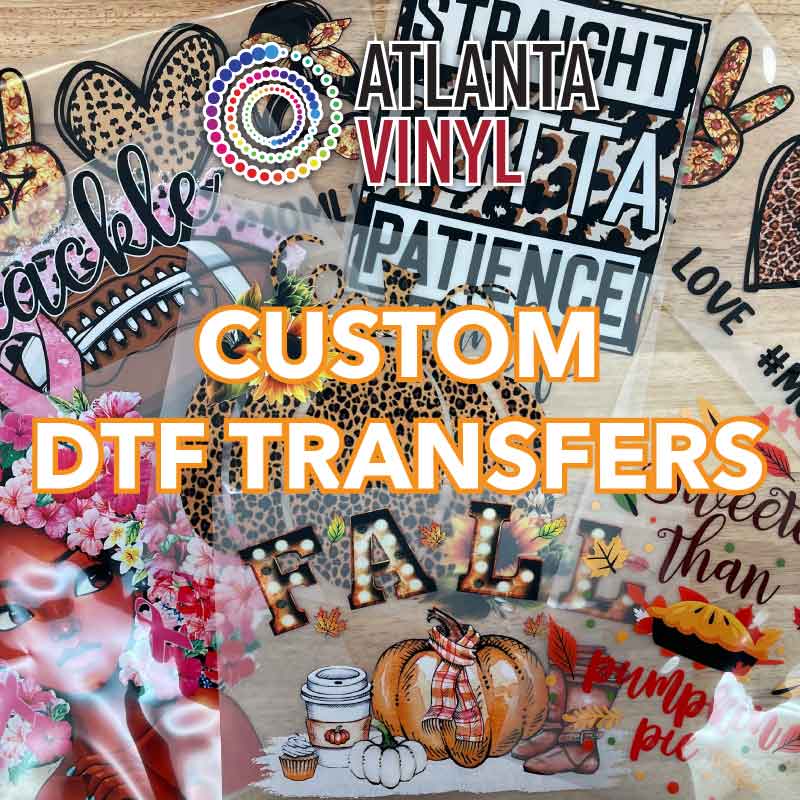 Custom DTF Transfers By Size (1-2 business day turnaround)