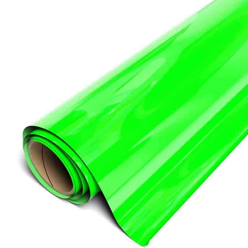 15" Fluorescent Green Siser EasyWeed Heat Transfer Vinyl (HTV)