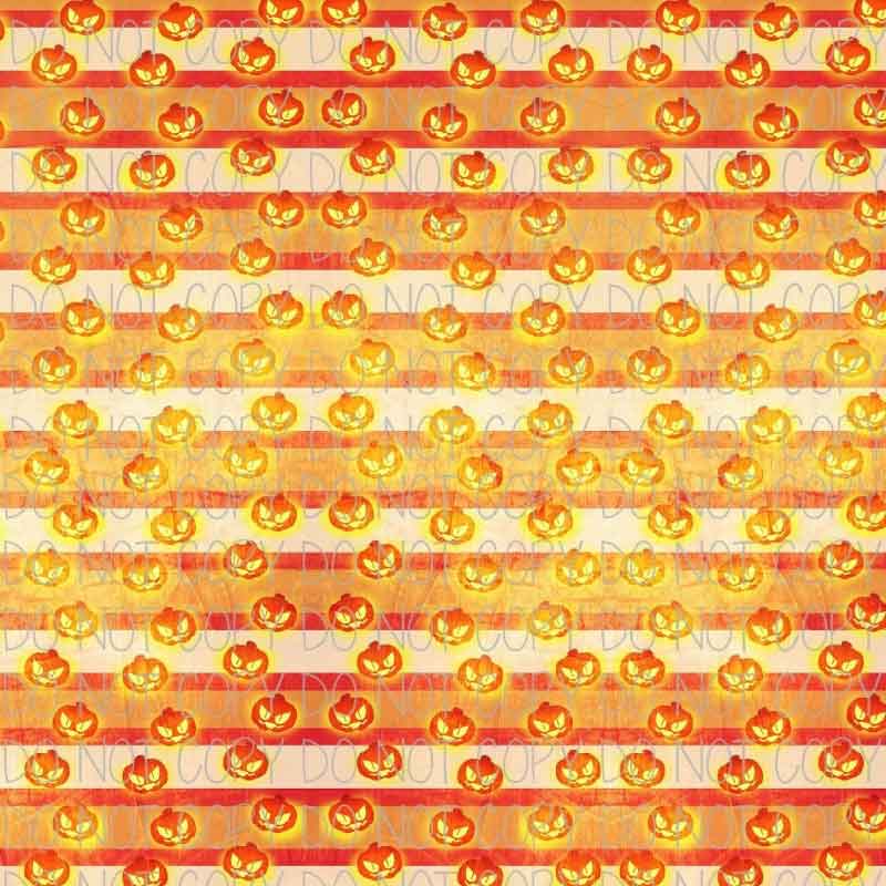 Selbstklebende Vinylfolie mit Halloween-Streifen und Kürbislaternenmuster