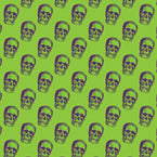 Neon Skulls Patterned Heat Transfer Vinyl (HTV)