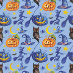 Vintage Halloween #1 Patterned Heat Transfer Vinyl (HTV)