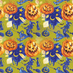 Vintage Halloween #3 Patterned Heat Transfer Vinyl (HTV)
